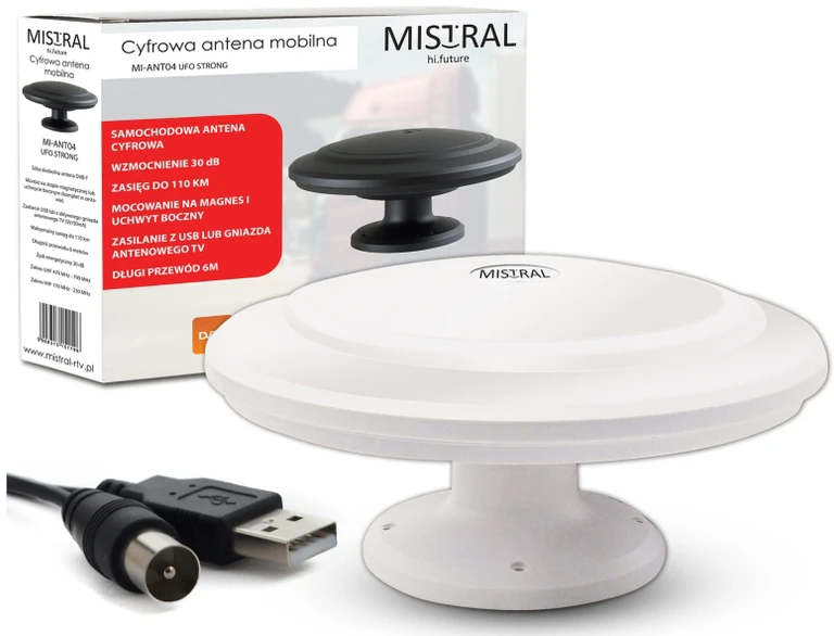 Carruzzo Oem Automobilio TV antena MI-ANT04 Mistral balta