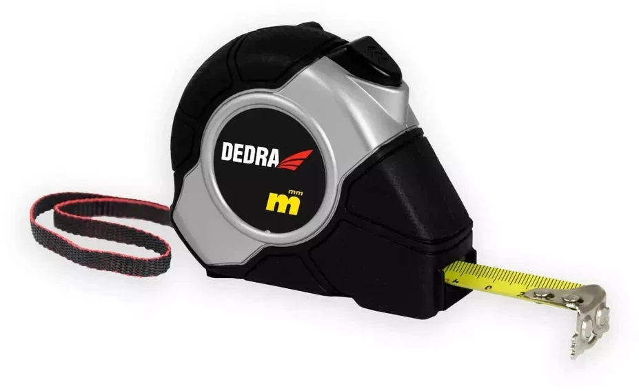 Dedra Rulete 3 m16 mm automatinis stabdis magnetas gumuotas korpusas neilonas blisteris