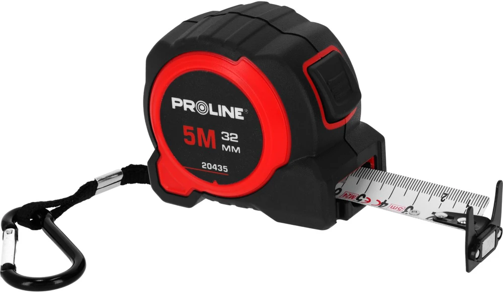 Miara Dvipusė magnetinė nailono ruletė su segtuku, 5 m / 32 mm.