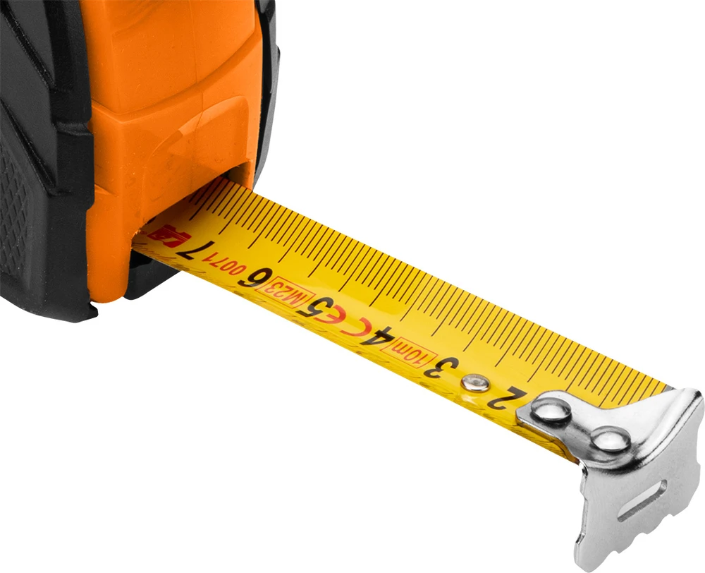 Miara Plieninė matavimo juosta 10 m x 25 mm, automatinis užraktas, du stabdymo mygtukai