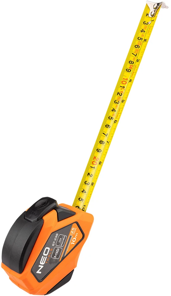 Miara Plieninė matavimo juosta 10 m x 25 mm, coliai
