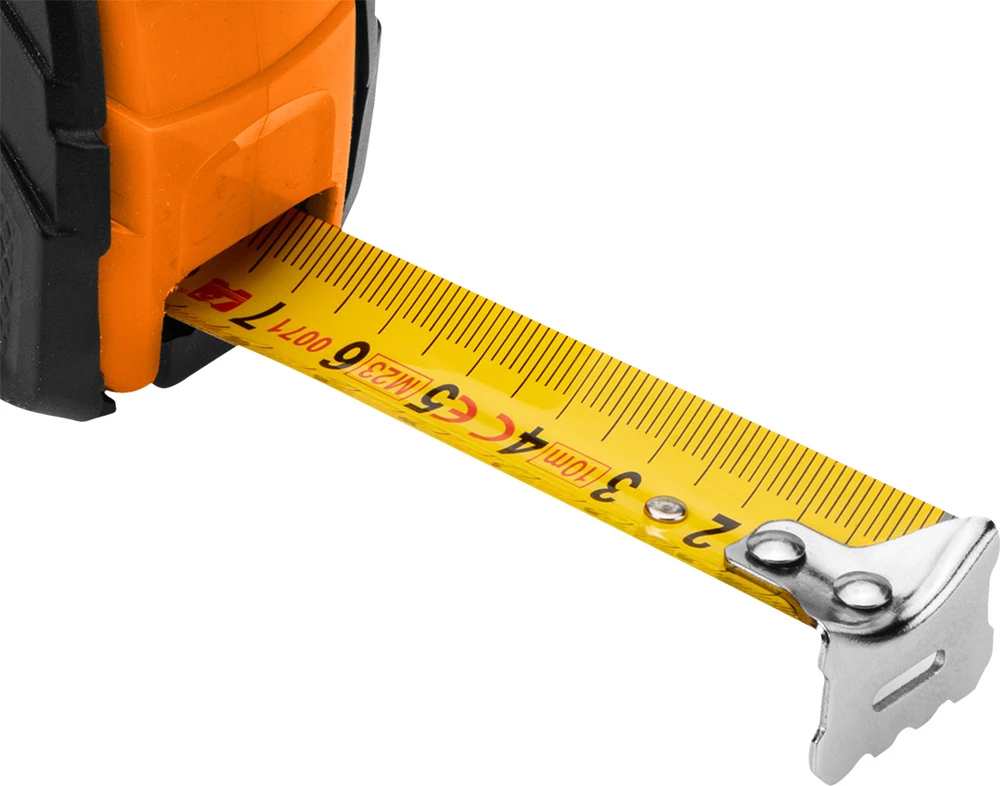 Miara Plieninė matavimo juosta 5 m x 25 mm, automatinis užraktas, du stabdymo mygtukai
