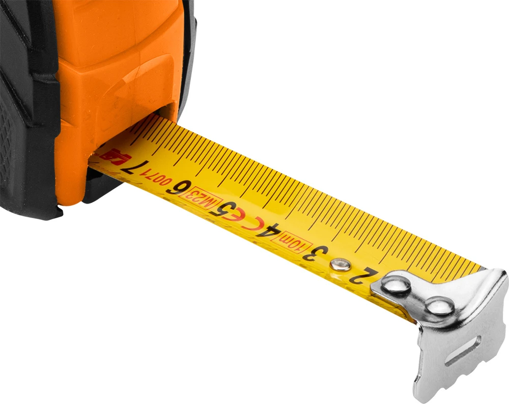 Miara Plieninė matavimo ruletė 7,5 m x 25 mm, automatinis užraktas, du stabdymo mygtukai