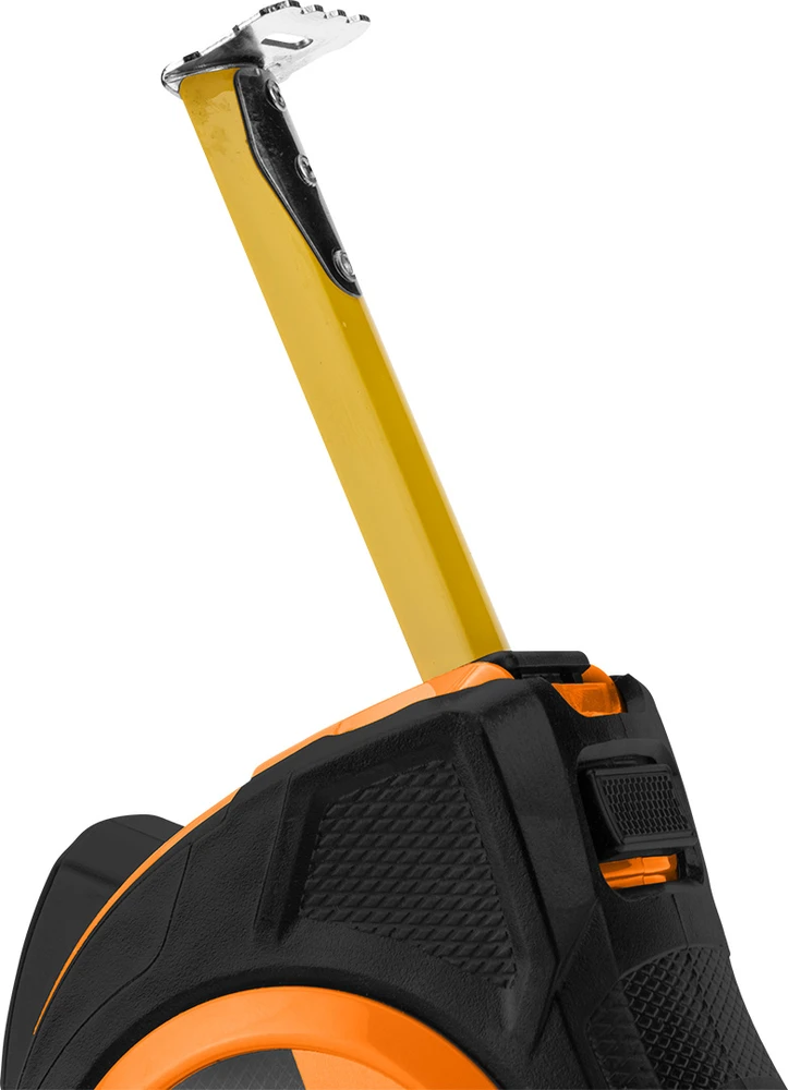 Miara Plieninė matavimo ruletė 7,5 m x 25 mm, automatinis užraktas, du stabdymo mygtukai