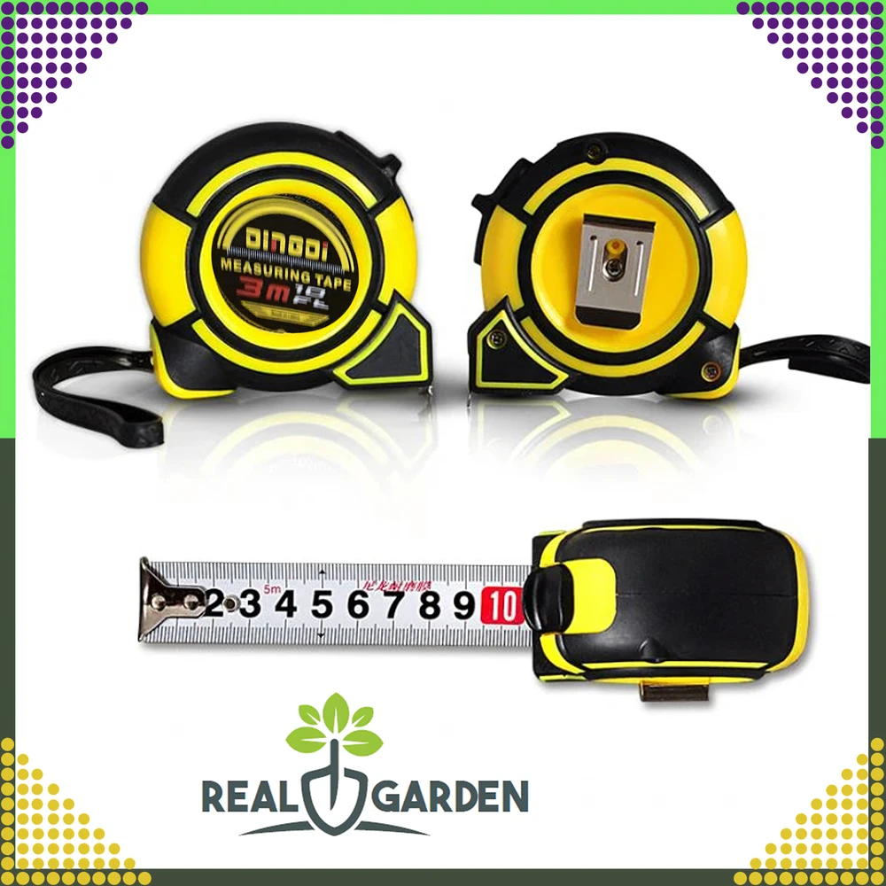 Miara Matavimo juosta 3 m x 16 mm su užraktu RC-K-1299 juoda geltona