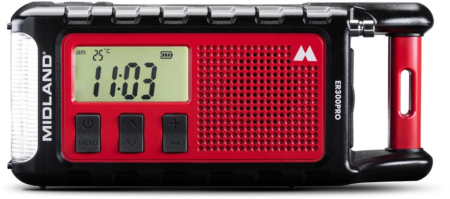 Radio Midland ER300 PRO avarinis radijas su 10000 mAh baterija