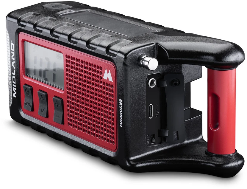 Radio Midland ER300 PRO avarinis radijas su 10000 mAh baterija