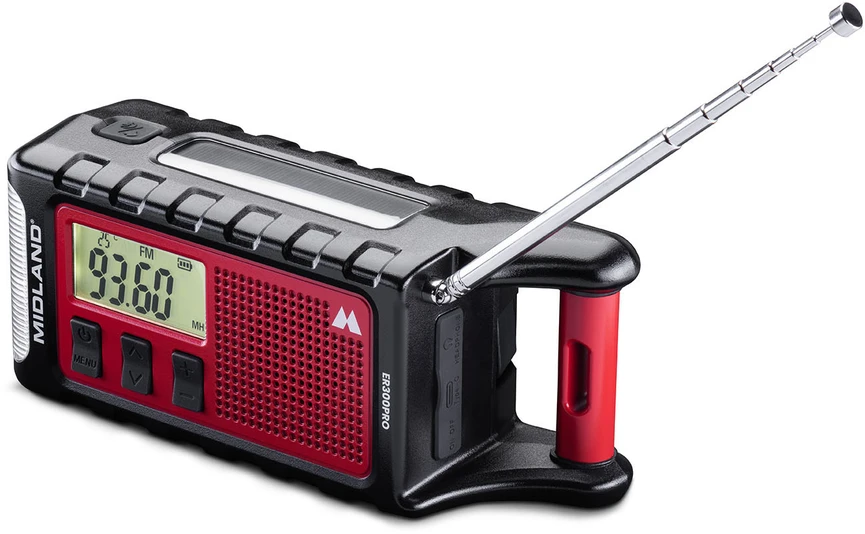 Radio Midland ER300 PRO avarinis radijas su 10000 mAh baterija