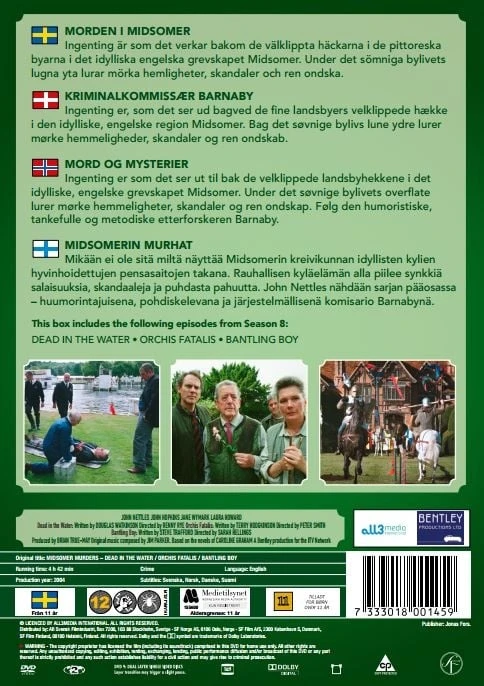 Midsomerio žmogžudystės. 13 dėžė. DVD
