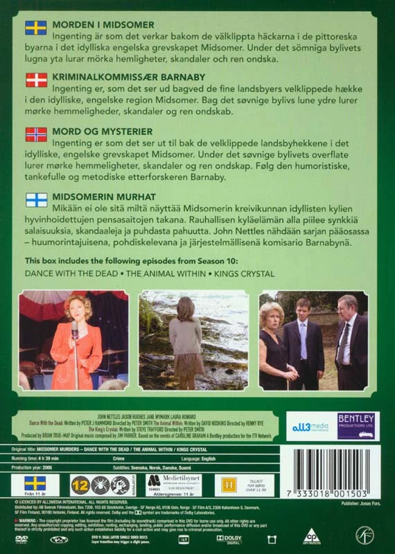 Midsomerio žmogžudystės. 18 dėžė. DVD