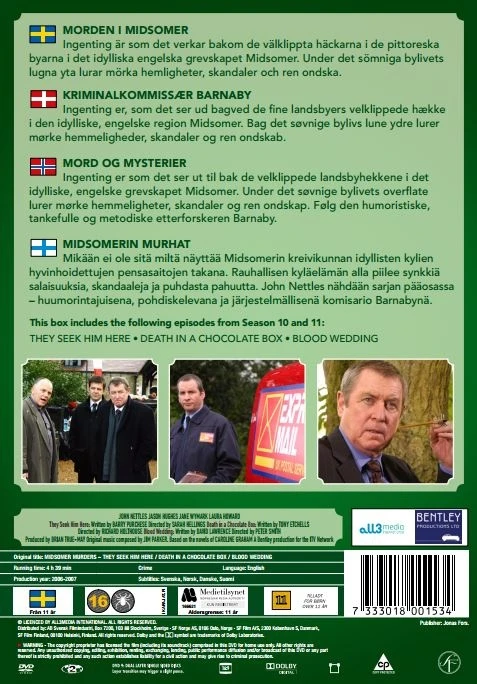Midsomerio žmogžudystės. 20 dėžė. DVD