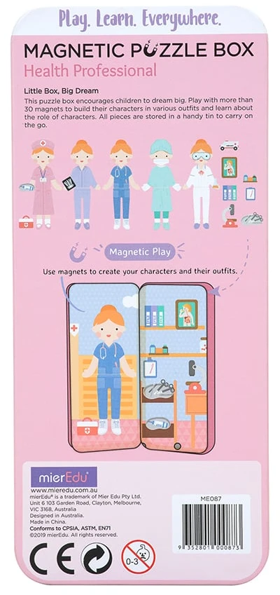 „mierEdu“ – magnetinė herojų dėžutė – sveikatos priežiūros specialistui – (ME087)