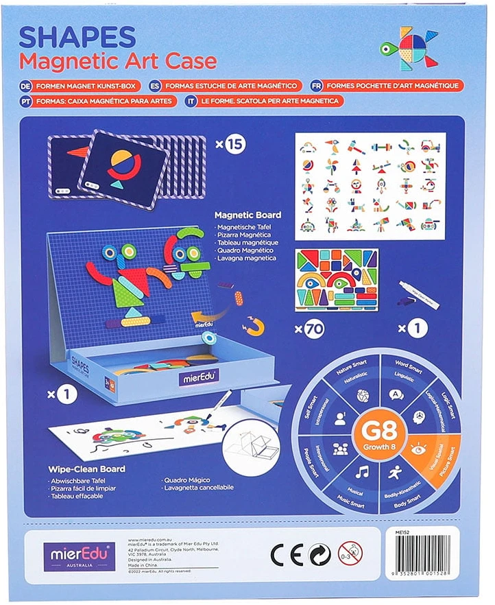 mierEdu – magnetinis dailės dėklas – formos – (ME152)