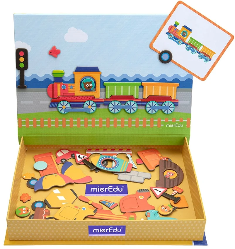 mierEdu – Magnetinis meno dėklas – Transporto priemonės – (ME151)
