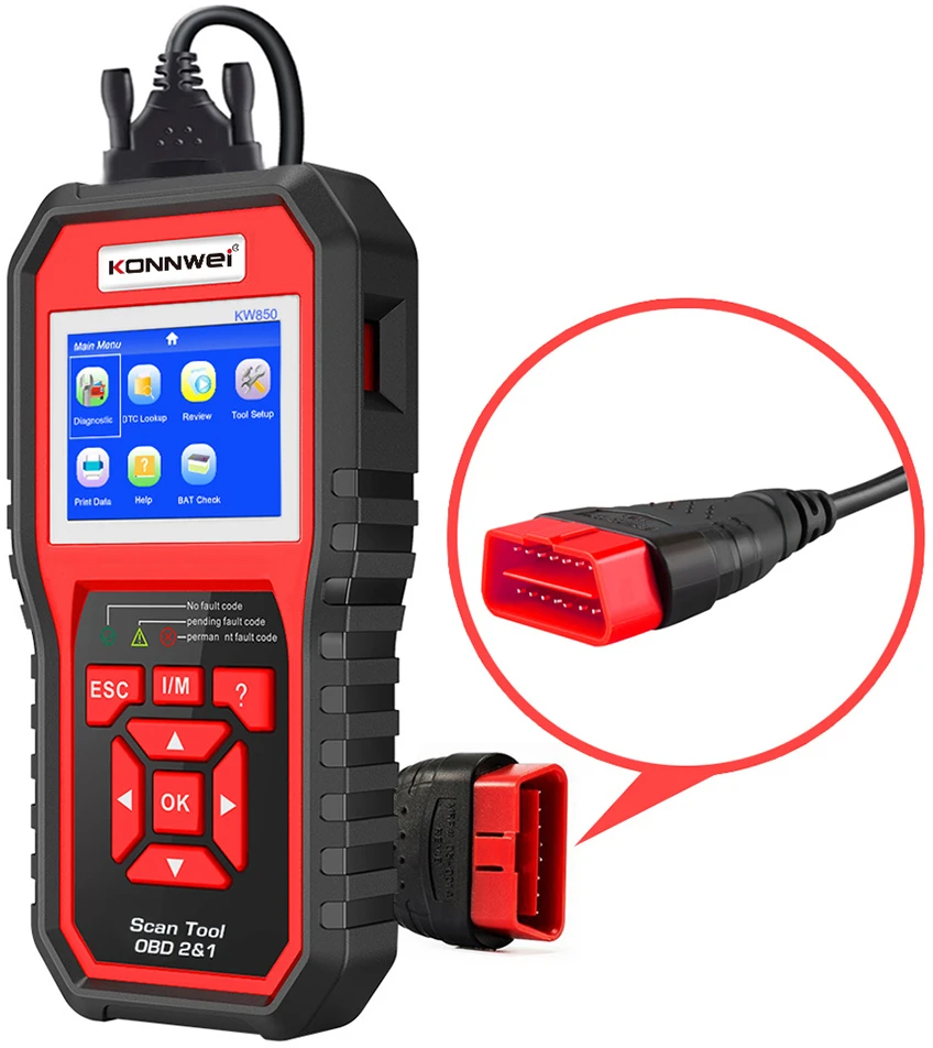 Miernik Diagnostinis matuoklis, Konnwei KW850 OBD2 skaitytuvas