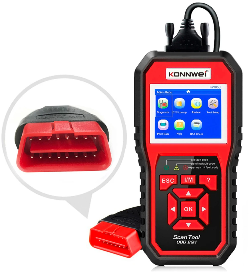 Miernik Diagnostinis matuoklis, Konnwei KW850 OBD2 skaitytuvas