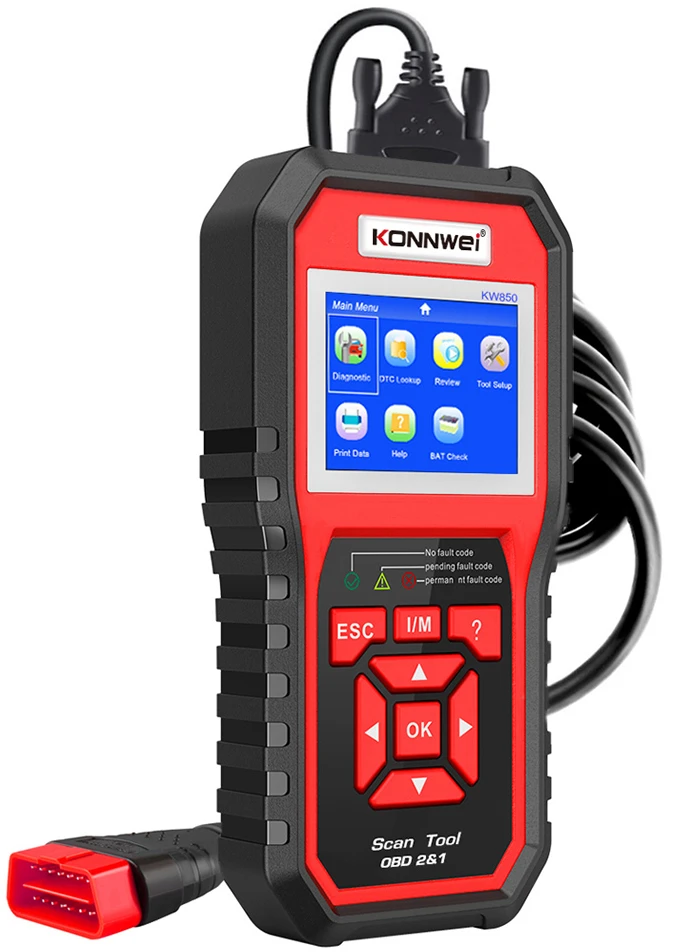 Miernik Diagnostinis matuoklis, Konnwei KW850 OBD2 skaitytuvas