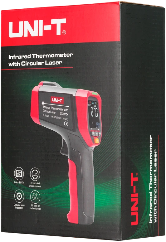 Miernik Temperatūros matuoklis Uni-T UT302C+