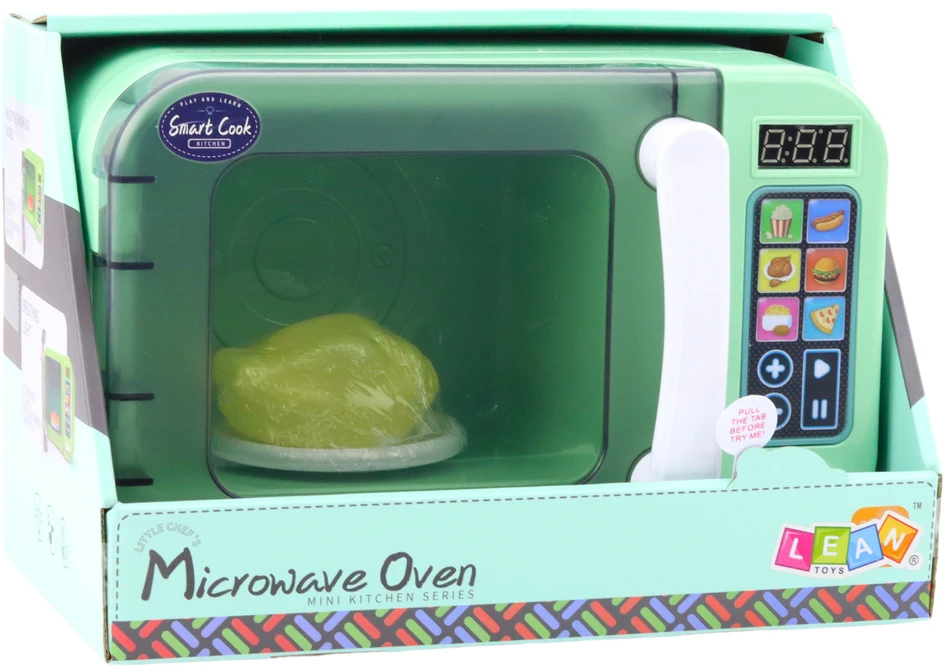 Lean Toys Žaislinė mikrobangų krosnelė vaikams