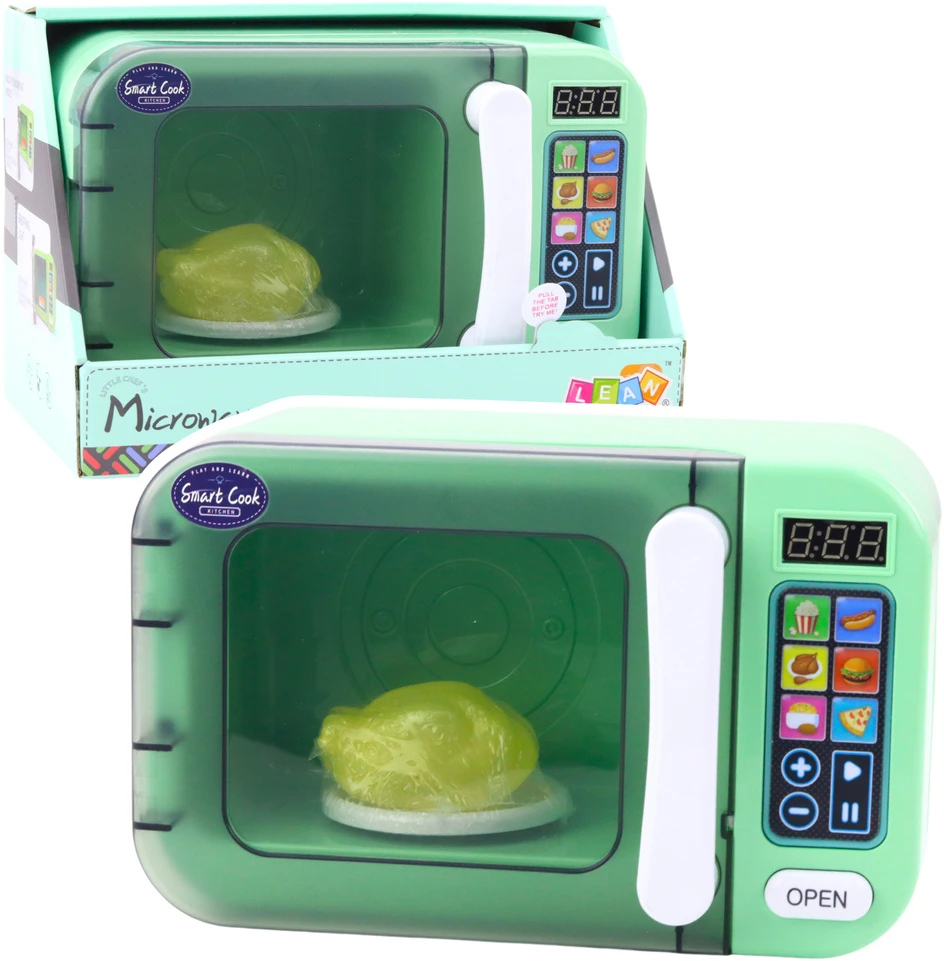 Lean Toys Žaislinė mikrobangų krosnelė vaikams