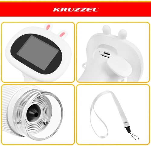 Kruzzel 1000x Baltas Educational Microscope