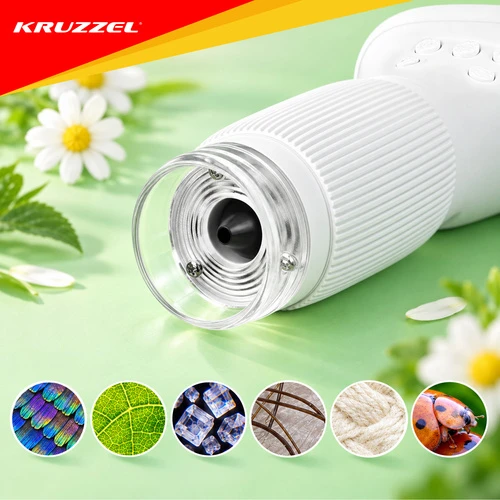 Kruzzel 1000x Baltas Educational Microscope