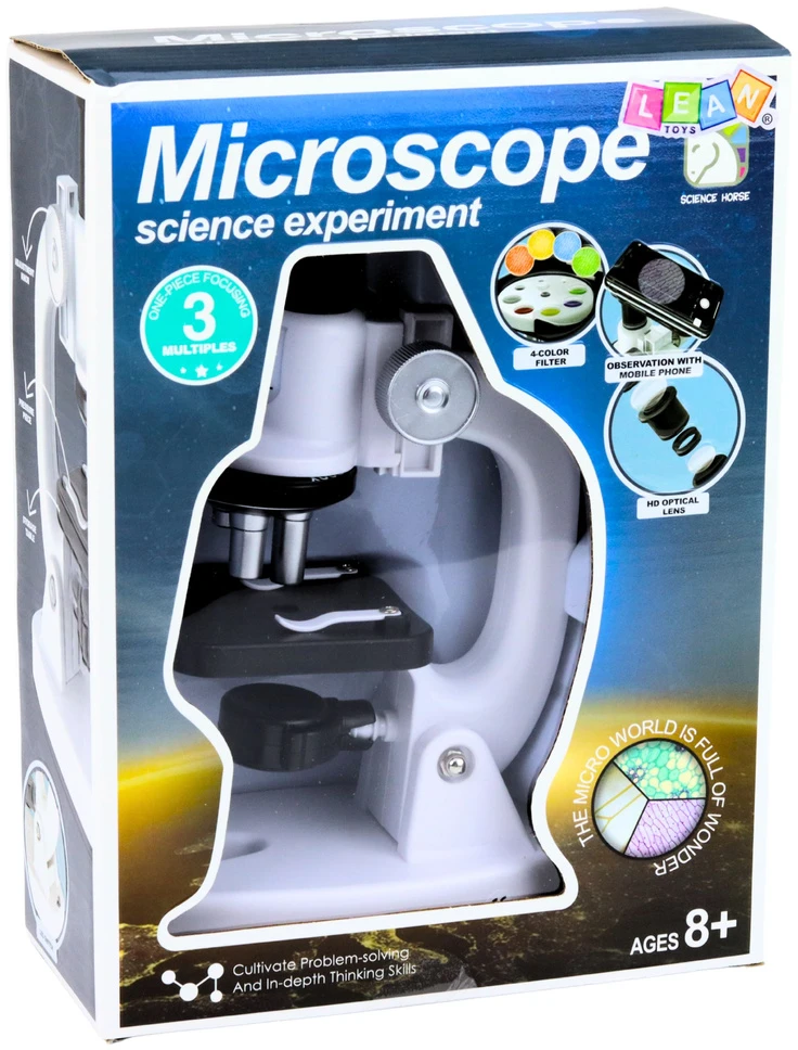 Lean Toys Mikroskopas 1200x