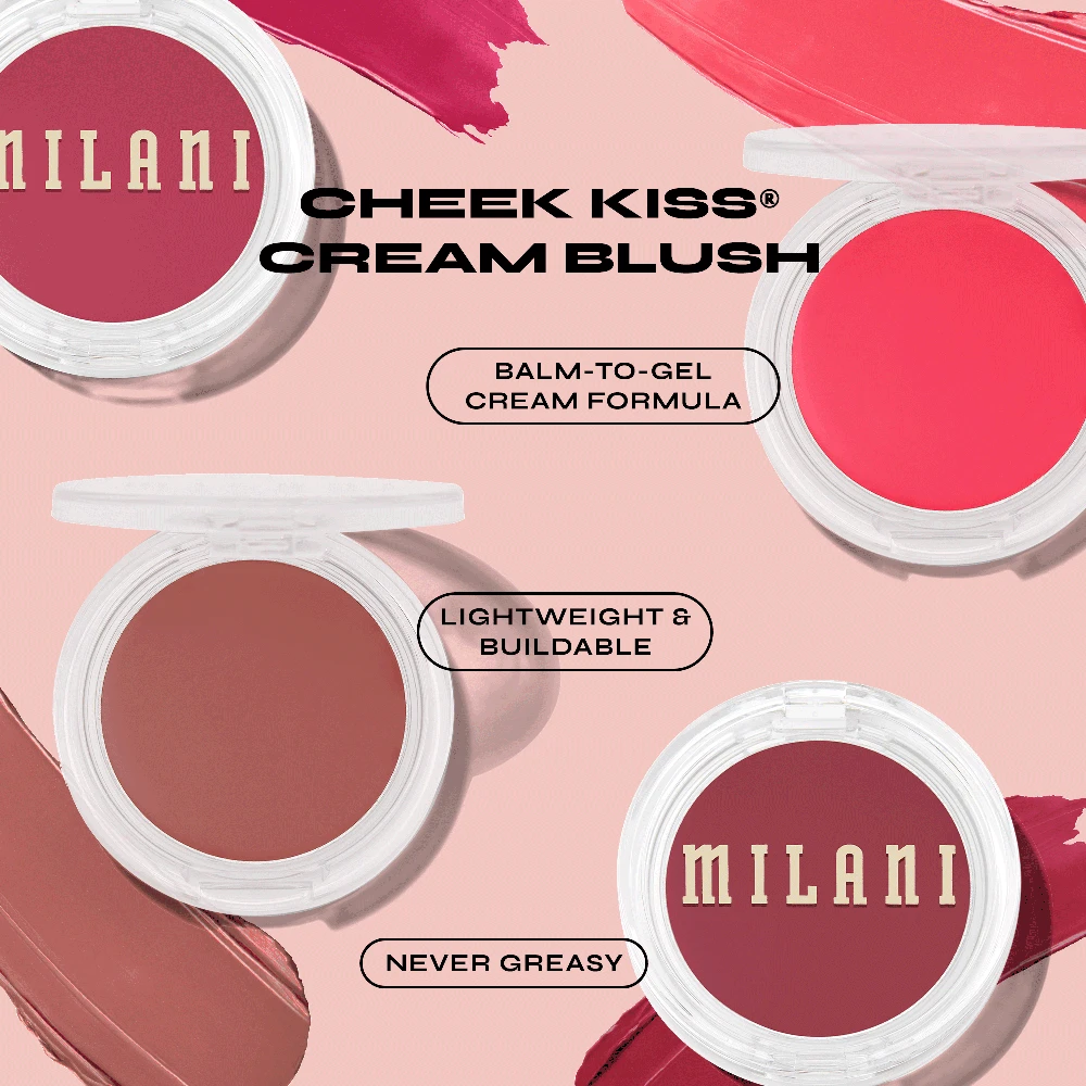 Milani Cosmetics - „Cheek Kiss“ kreminiai skaistalai - „Coral Crush“ - 6 g