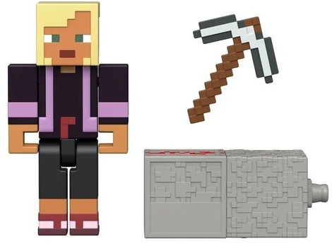 Mattel Minecraft - Biome Builds 8 cm figūrėlė - Raudonojo akmens įkrautas Kai (JJR86-JL10)