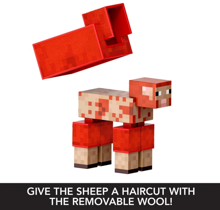 Mattel Minecraft - Deimantinio lygio avies figūrėlė ir 3 priedai (JCV22)
