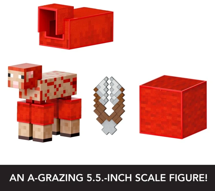 Mattel Minecraft - Deimantinio lygio avies figūrėlė ir 3 priedai (JCV22)