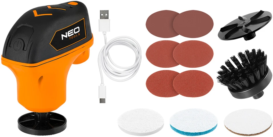 Neo Tools Mini daugiafunkcis įrenginys/poliruoklis 4V, Li-Ion, USB-C