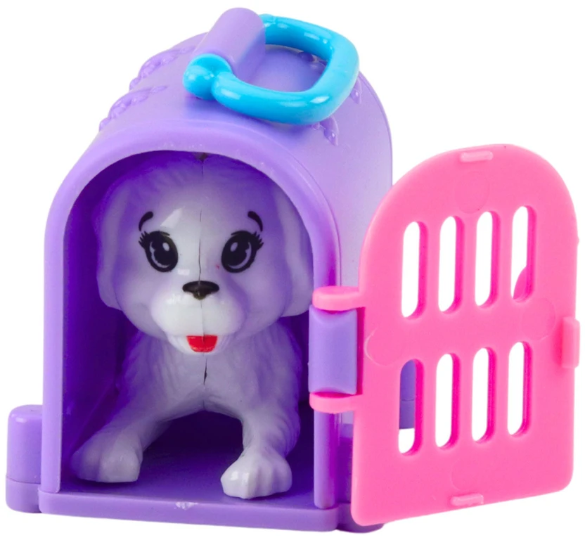 Lean Toys Lėlė su priedais ir vežimėliu, 14 cm
