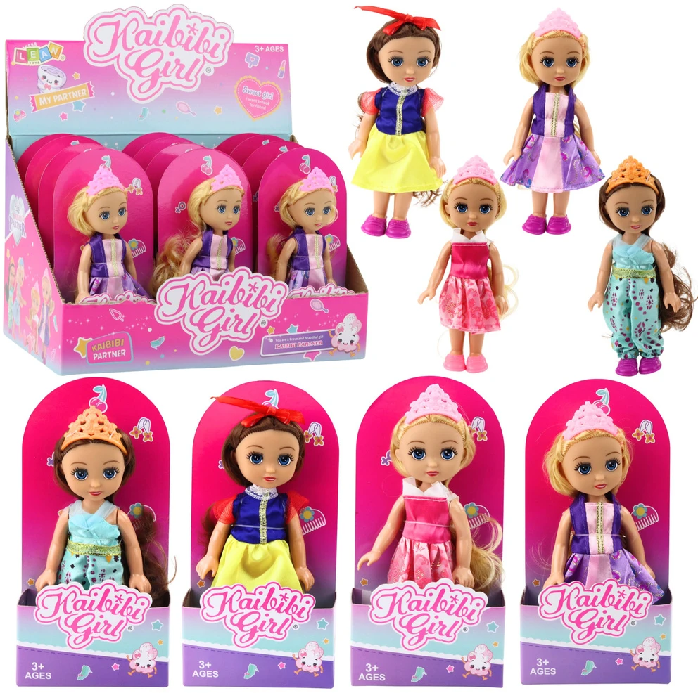 Lean Toys Princesės lėlė su karūna, 17 cm