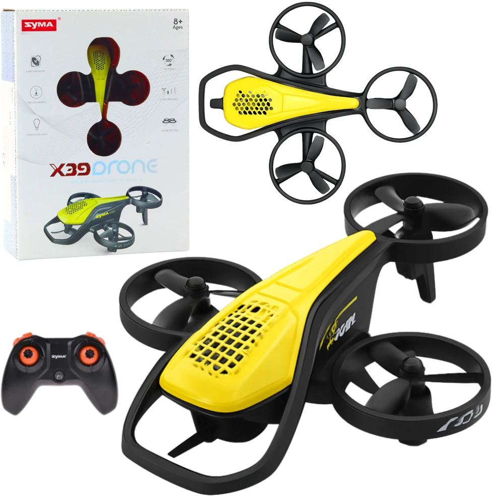 Lean Toys Mini dronas Syma X39 keturių ašių 12.4x10 cm
