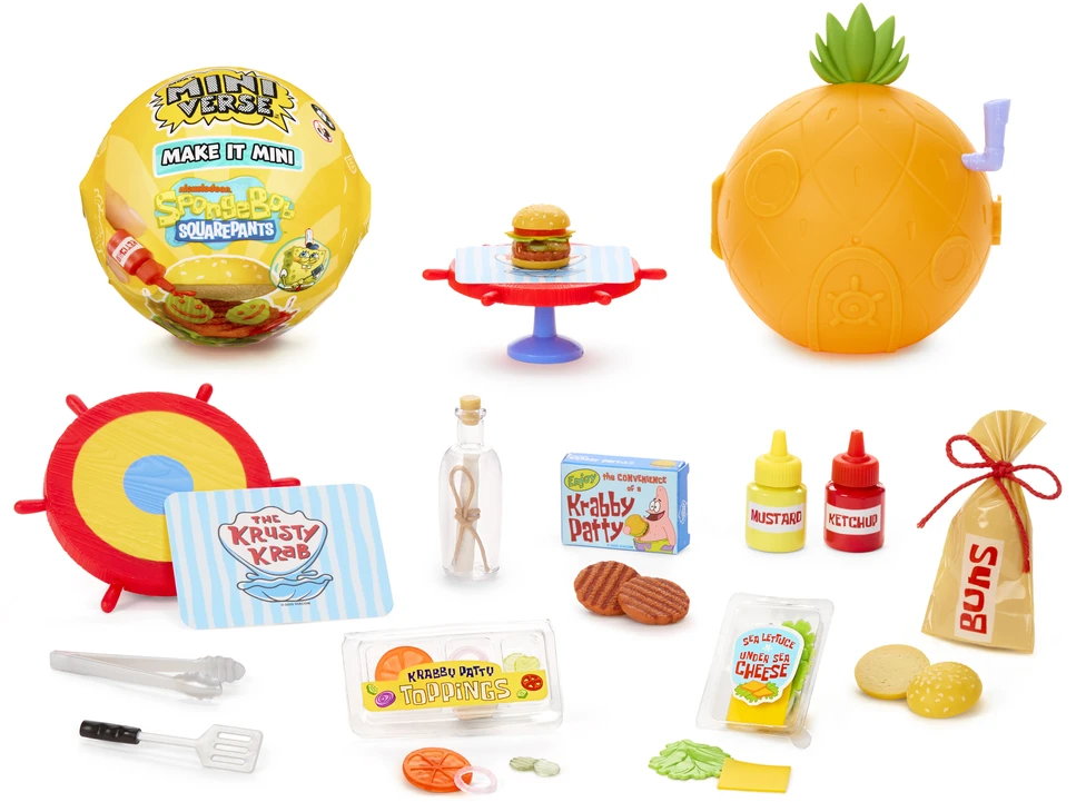 Mgas Miniverse MGA Miniverse Mini Spongebob mini rinkinys PDQ 599296-EUC