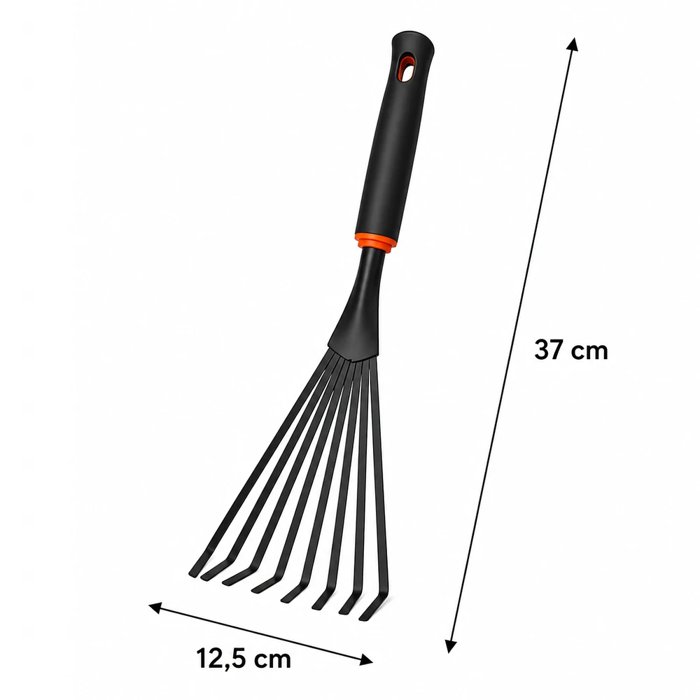 Miotło Šluota Sodo Grėblys 37cm Vėduoklinis Grėblys Naginis Sodo Grėblys