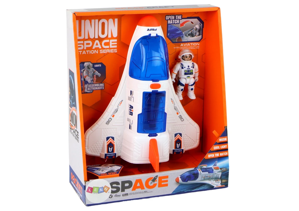 Kosmoso misijos raketa Lean Toys