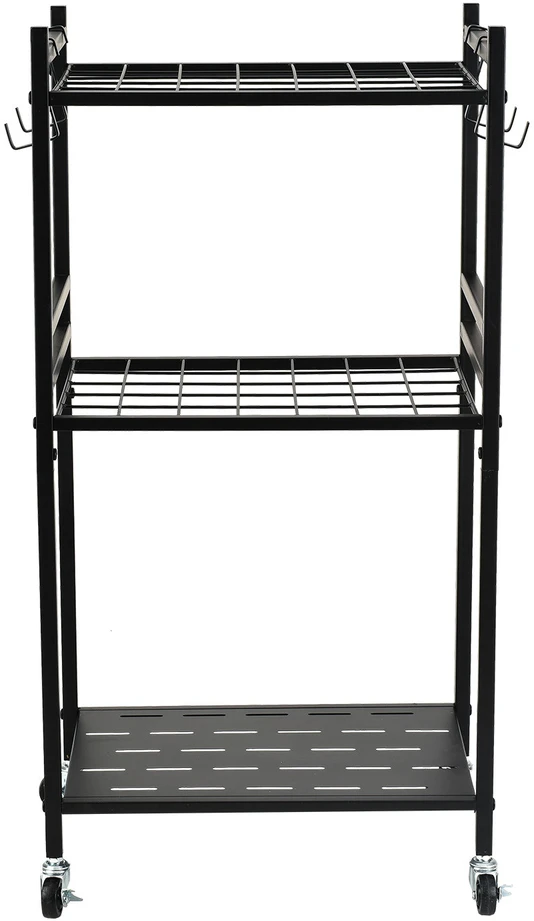 Nešiojamas stovas / vežimėlis sodo įrankiams Maclean, juoda, matmenys 43x30x79 cm, max 20 kg, MC-138