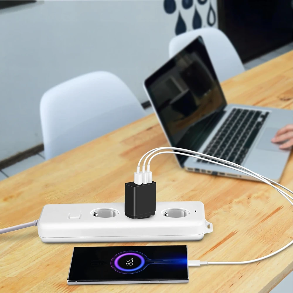 Mocna Galingas „Cube“ 3 x USB universalus 3 prievadų USB įkroviklis 5V 3.4A