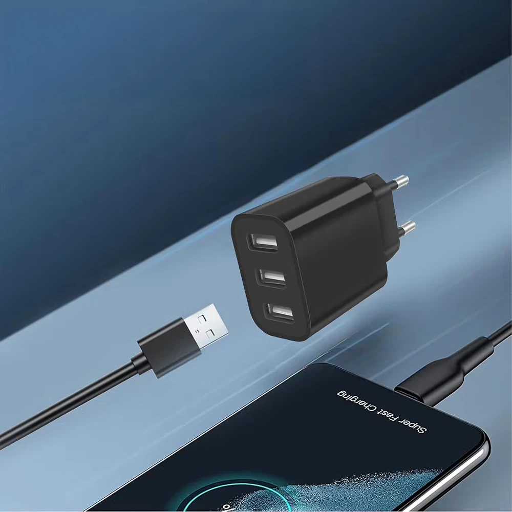 Mocna Galingas „Cube“ 3 x USB universalus 3 prievadų USB įkroviklis 5V 3.4A