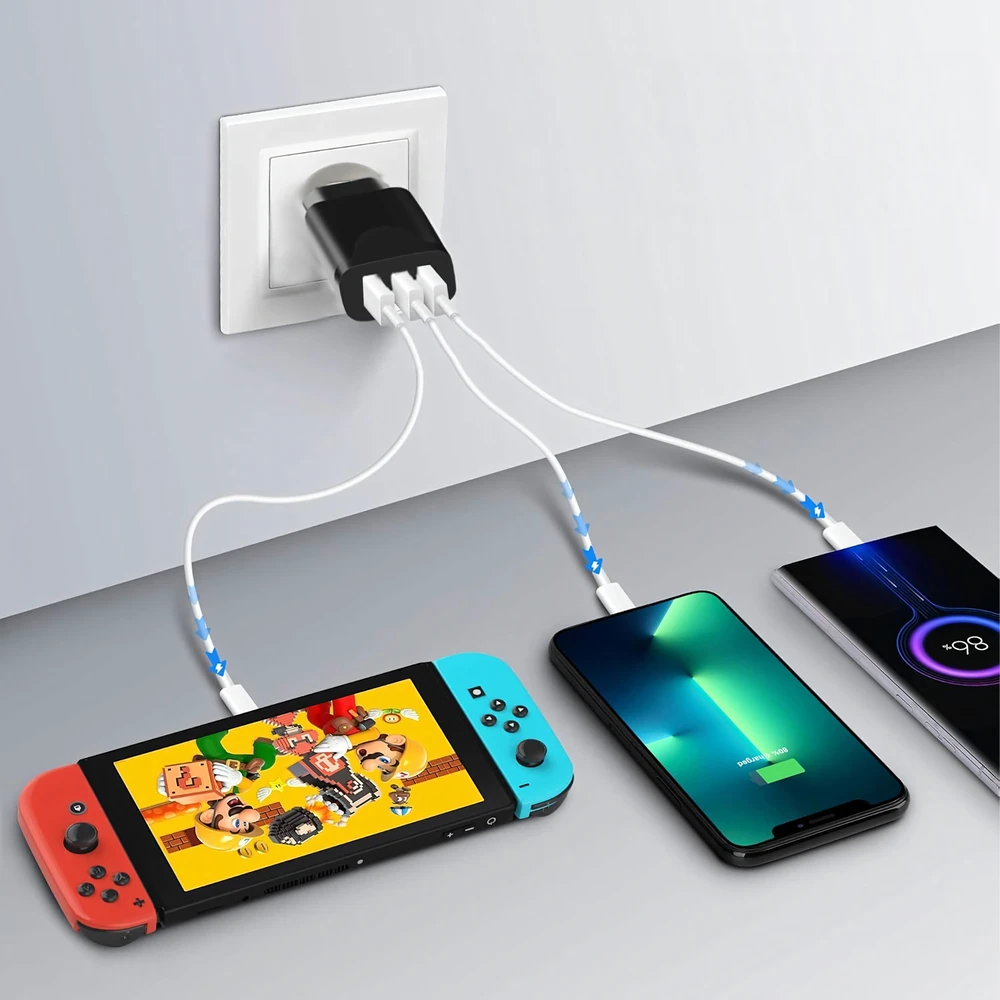 Mocna Galingas „Cube“ 3 x USB universalus 3 prievadų USB įkroviklis 5V 3.4A