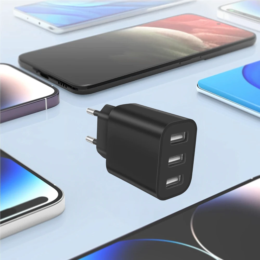 Mocna Galingas „Cube“ 3 x USB universalus 3 prievadų USB įkroviklis 5V 3.4A