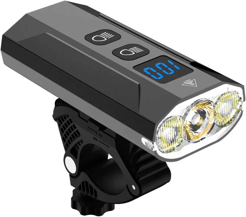 Mocna Galingas dviračio žibintas su LED žibintuvėliu priekyje ir gale, 900 lm žibintuvėlis, 2500 mAh - ER1032