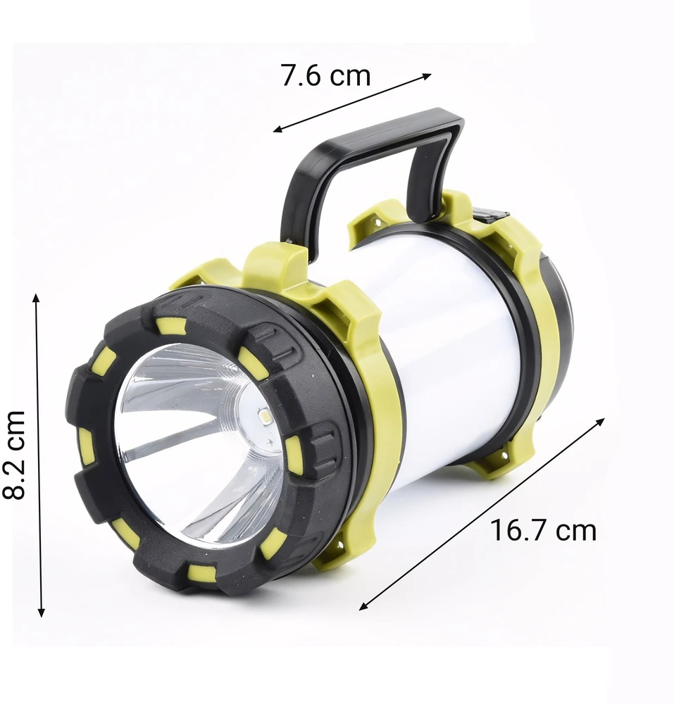 Mocna Galingas žibintuvėlis, karinių dirbtuvių lempa, įkraunama, LED, USB, su laikikliu