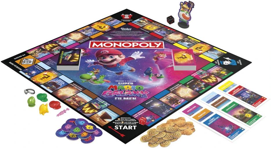 Monopoly - „Super Mario Galaxy“ žaidimas DK/NO (342-2638189)