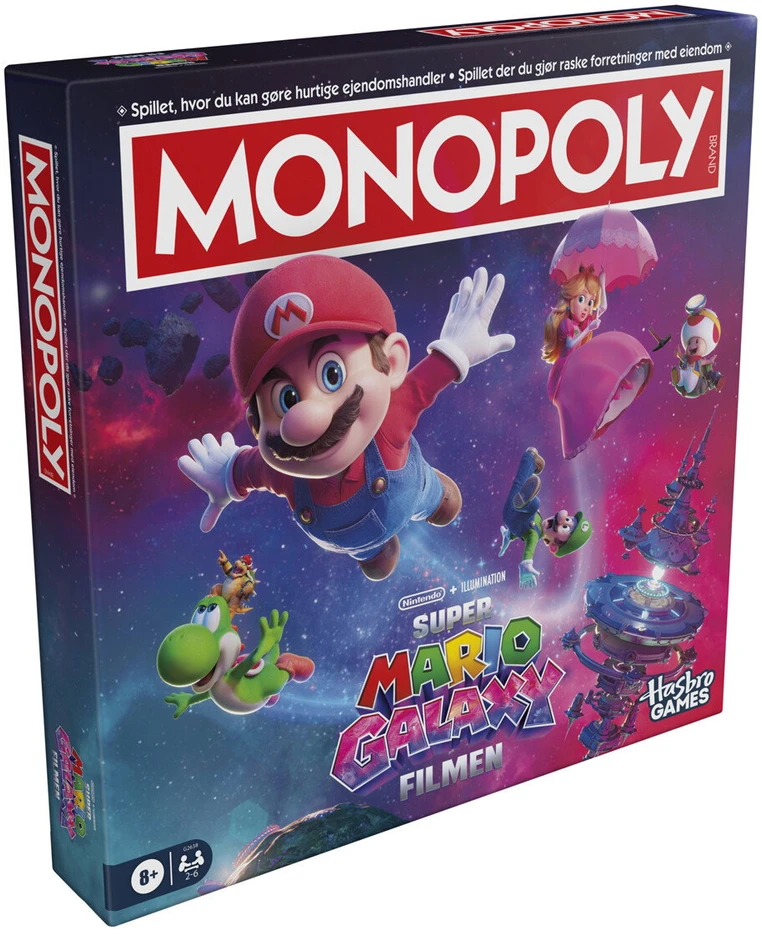 Monopoly - „Super Mario Galaxy“ žaidimas DK/NO (342-2638189)