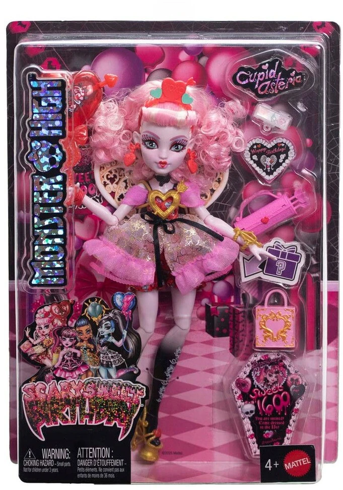Mattel MONSTER HIGH SWEET BIRTHDAY lėlė Cupid (JBG77)