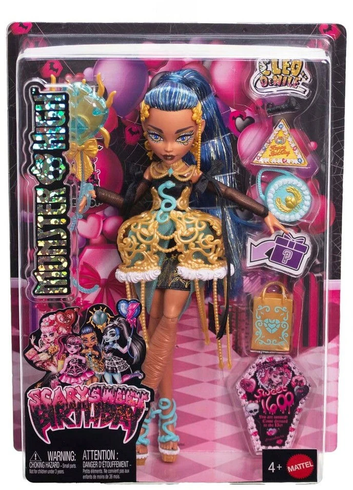 Mattel MONSTER HIGH SWEET BIRTHDAY lėlė – Kleo (JBG76)