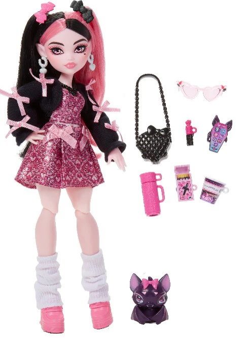 Mattel MONSTER HIGH lėlė Drakulaura (atnaujinta) (JHK29)